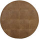 Nilda 16 inch Camel Leather Ottoman